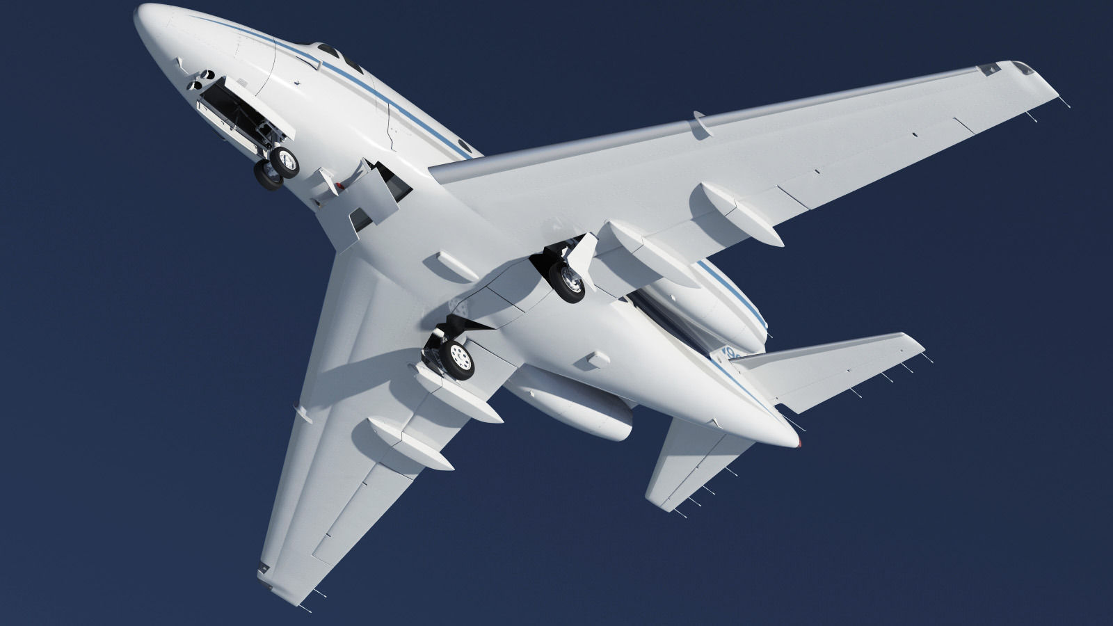 Sabreliner 60 - 65 with interior 3D model_22