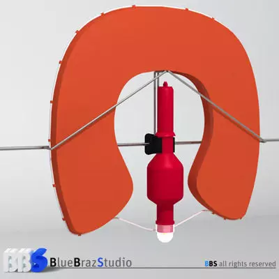 horseshoe lifebuoy 3D model_0
