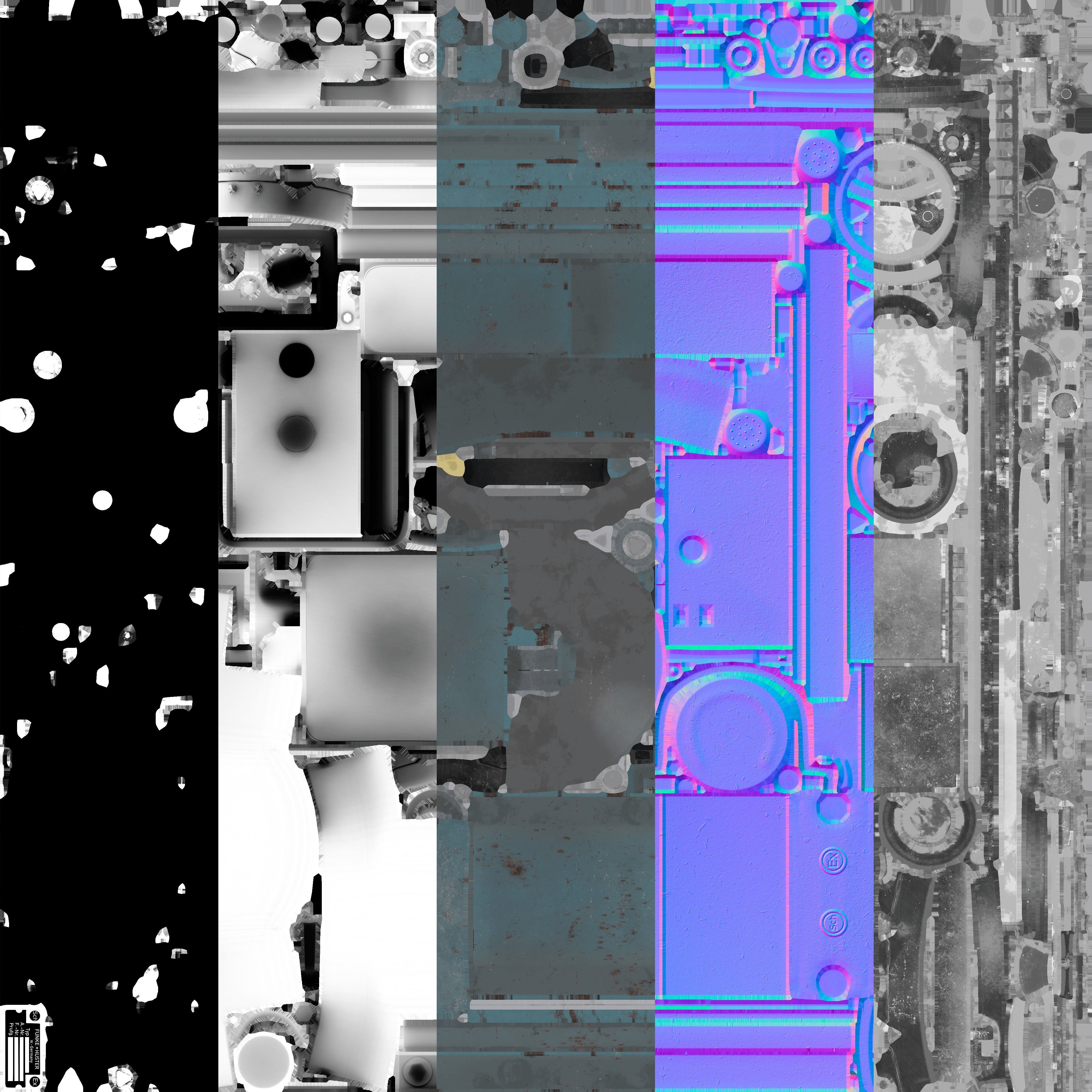 Bunker retro phone Low-poly 3D model_11