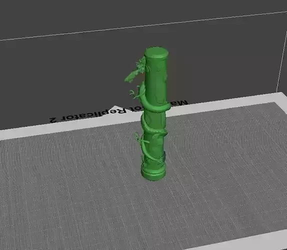 A dragon on a pole 3D print model