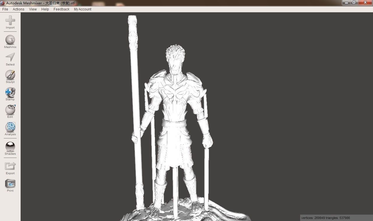 Monkey King Hero Is Back 3D print model_1