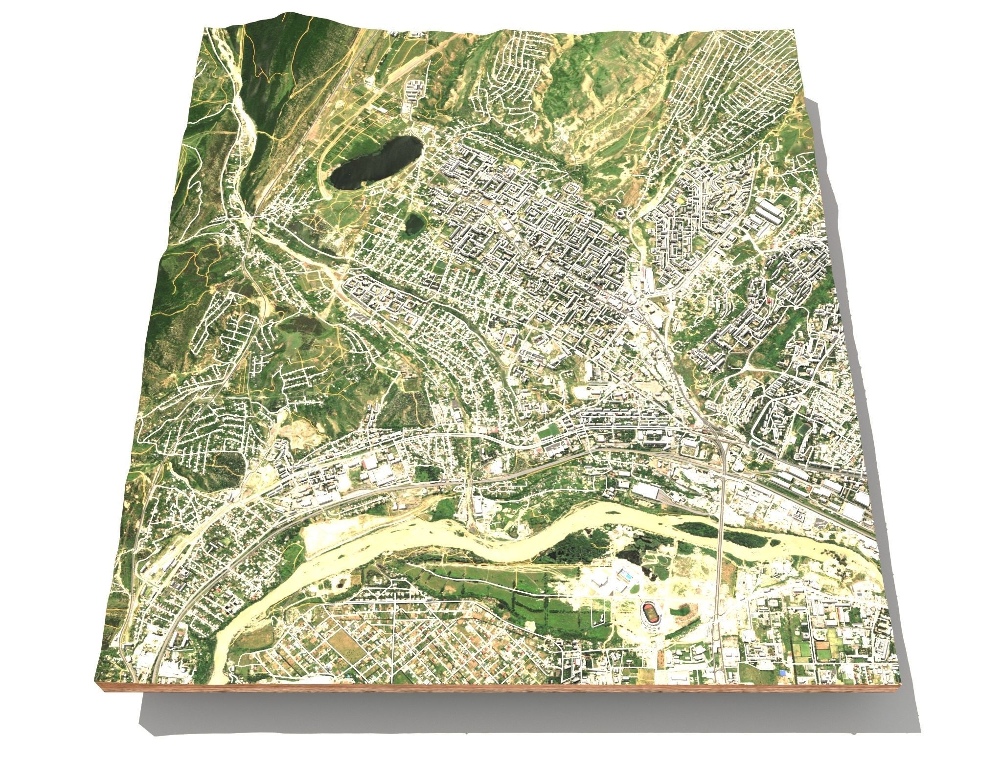 Tbilisi city of Georgia 3D model_4