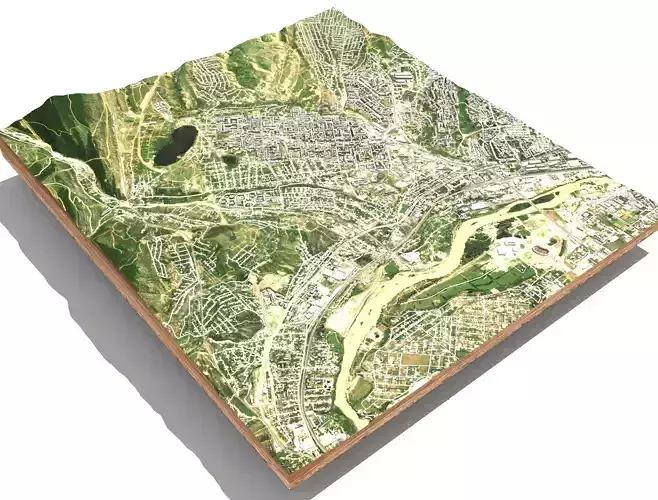 Tbilisi city of Georgia 3D model
