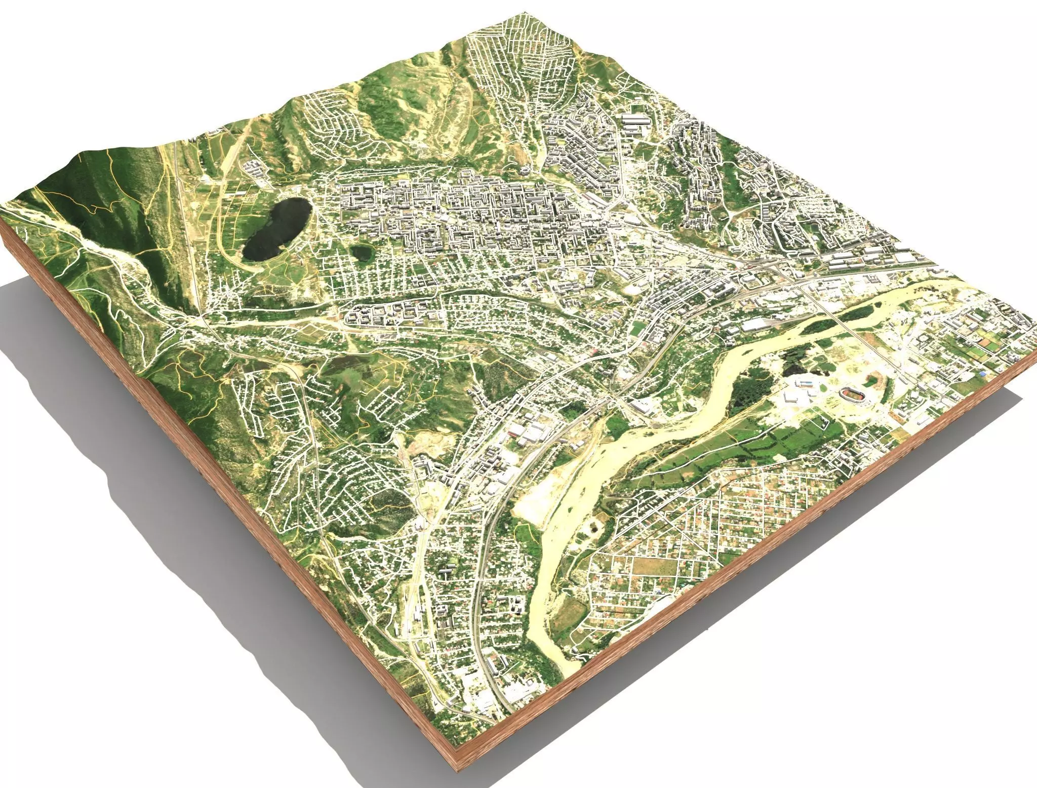 Tbilisi city of Georgia 3D model_0