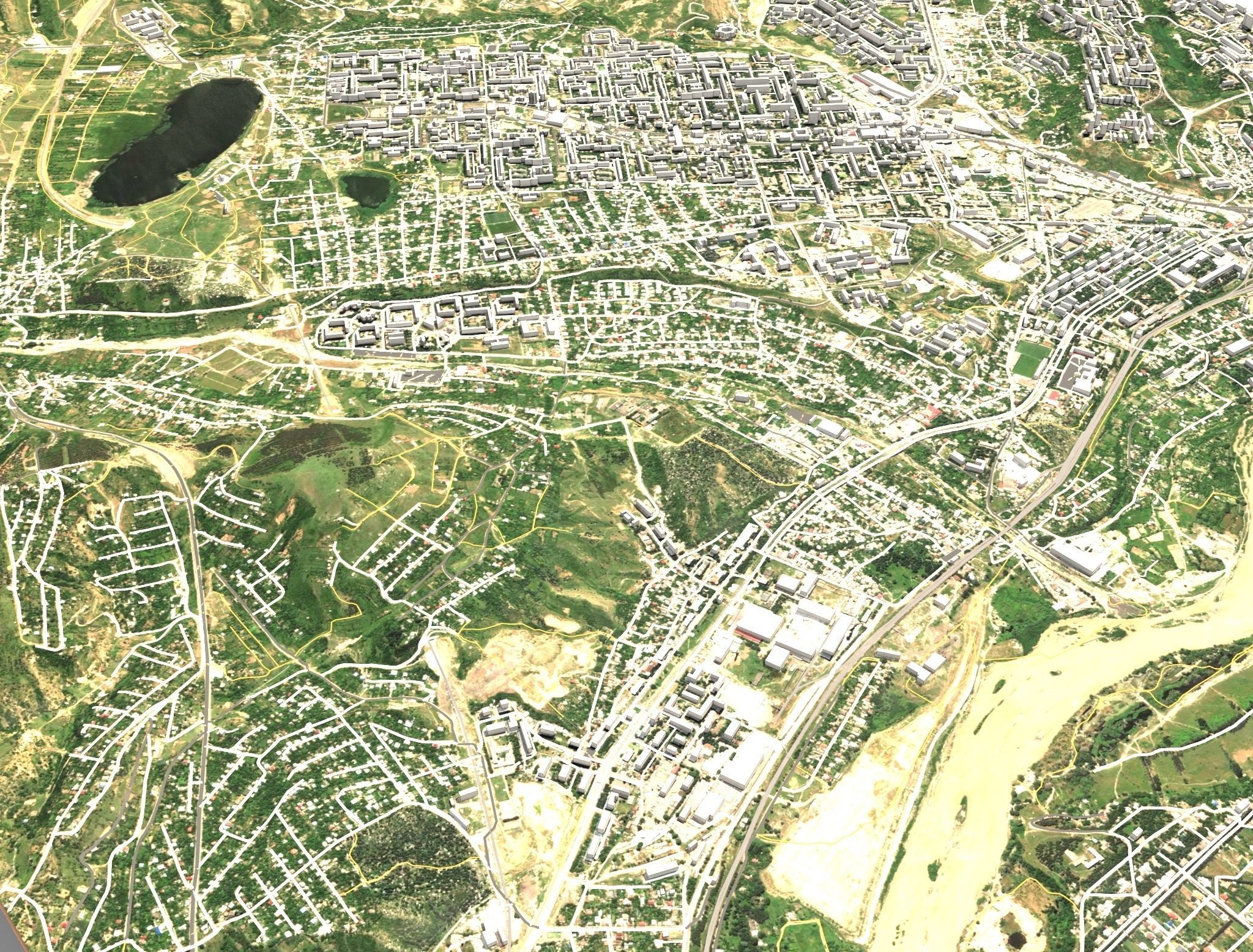 Tbilisi city of Georgia 3D model_8