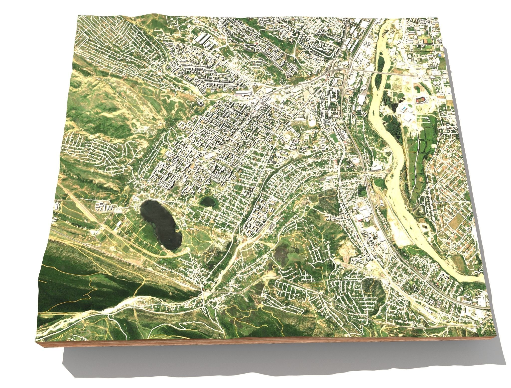 Tbilisi city of Georgia 3D model_7