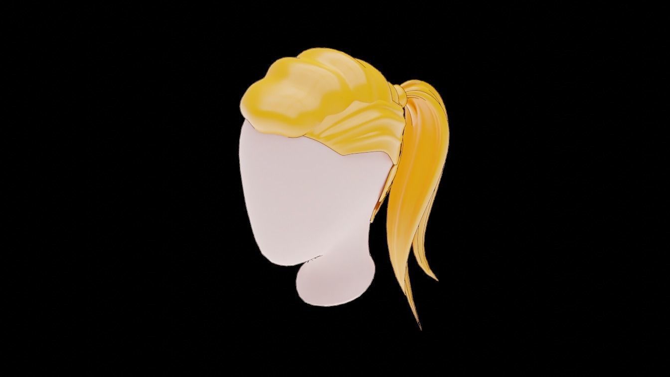 Base Stylized Haircuts 24-29 Low-poly 3D model_2