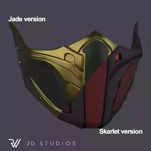 MK11 Jade - Skarlet Mask V1 - STL File 3D print model