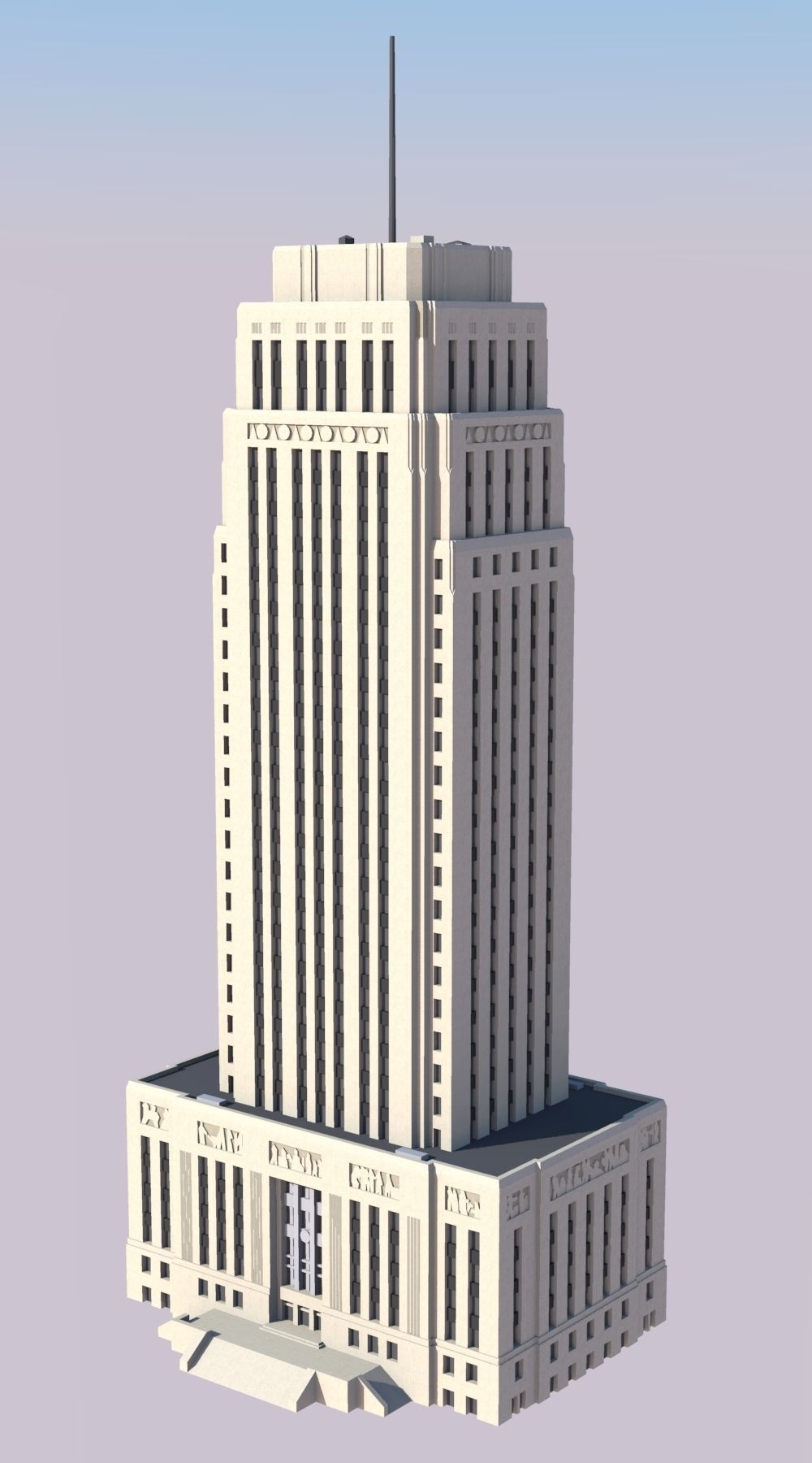 Kansas City City Hall 3D print model_1