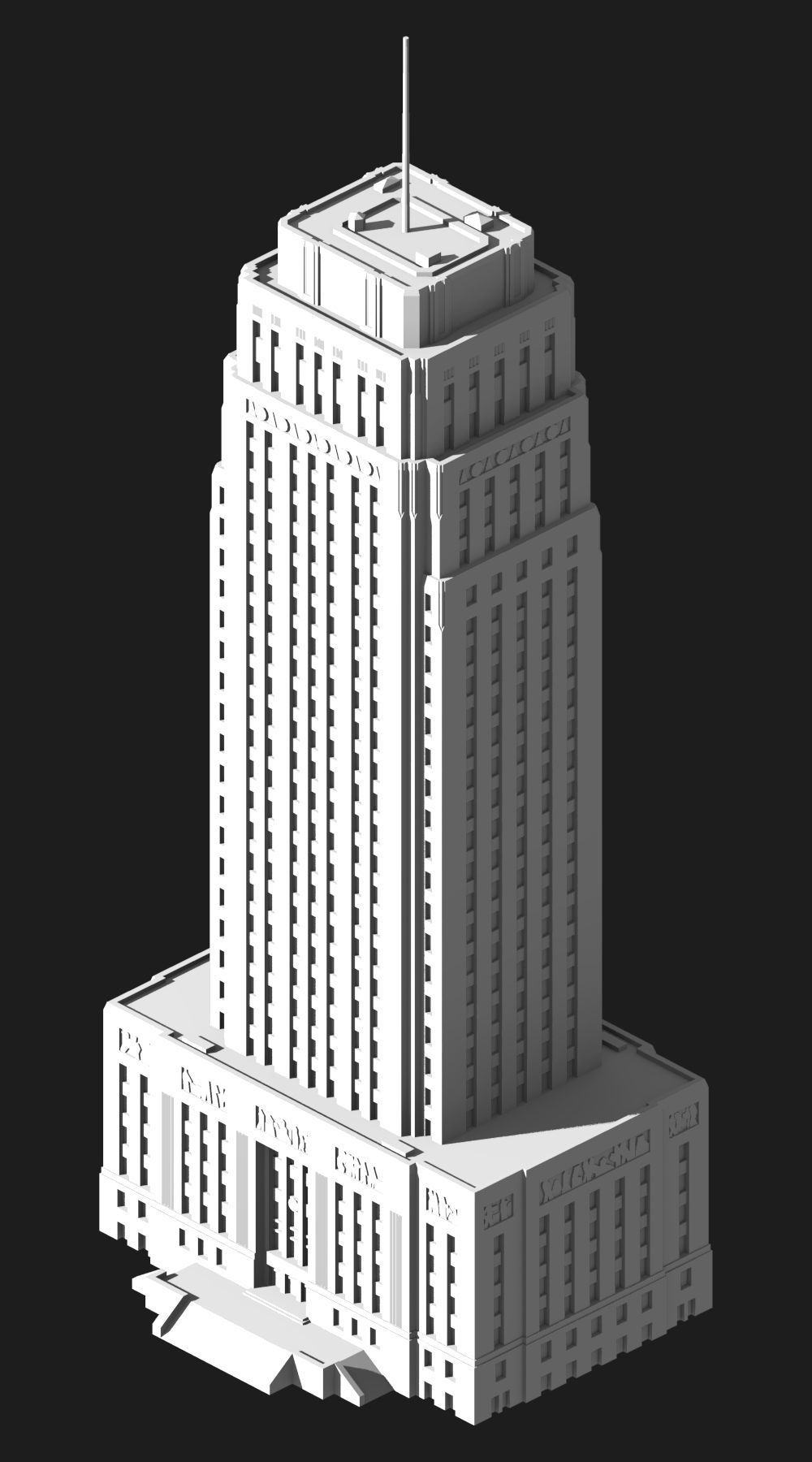 Kansas City City Hall 3D print model_4