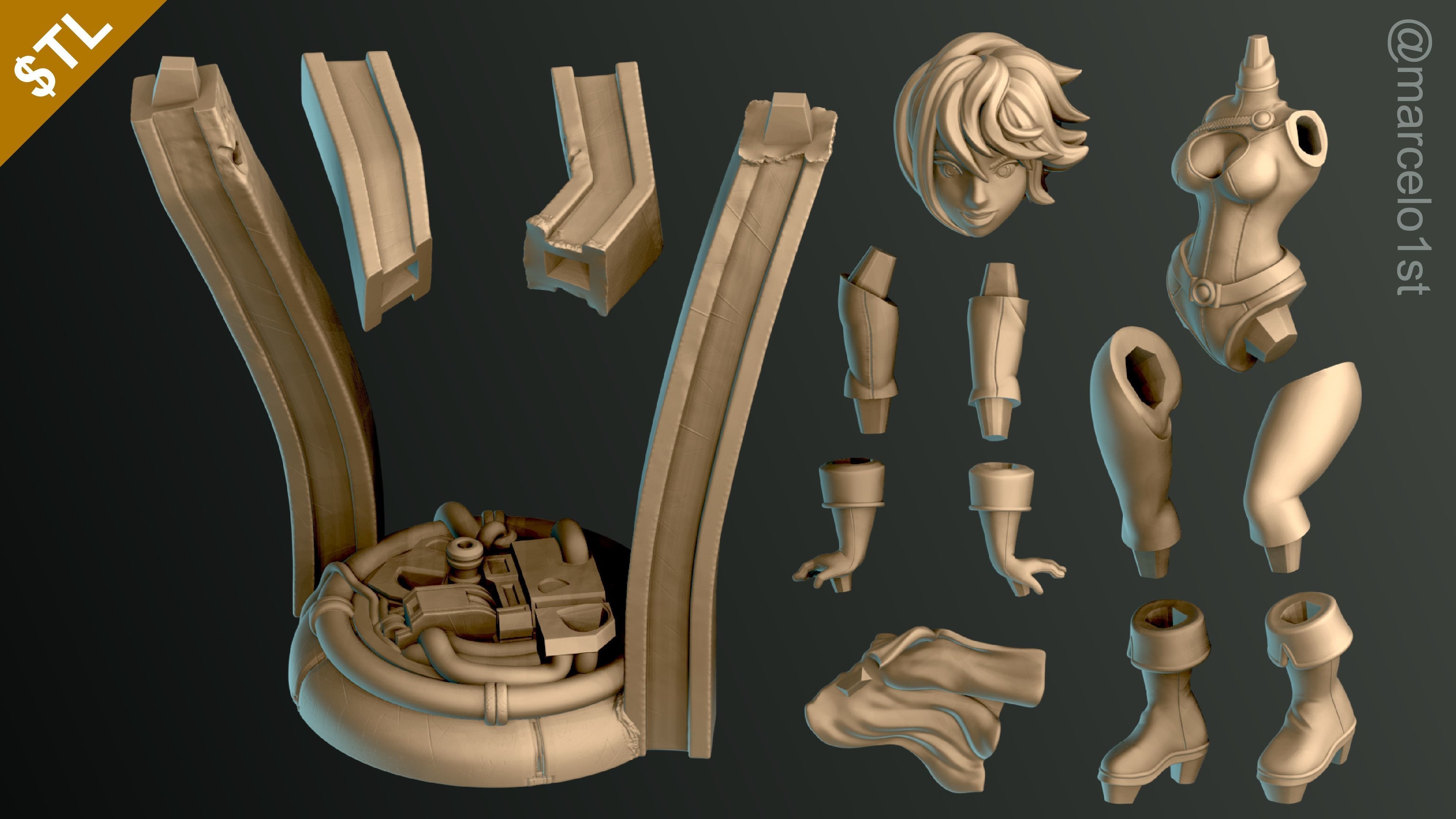 Power Girl - Kara Zor-El 3D print model_1