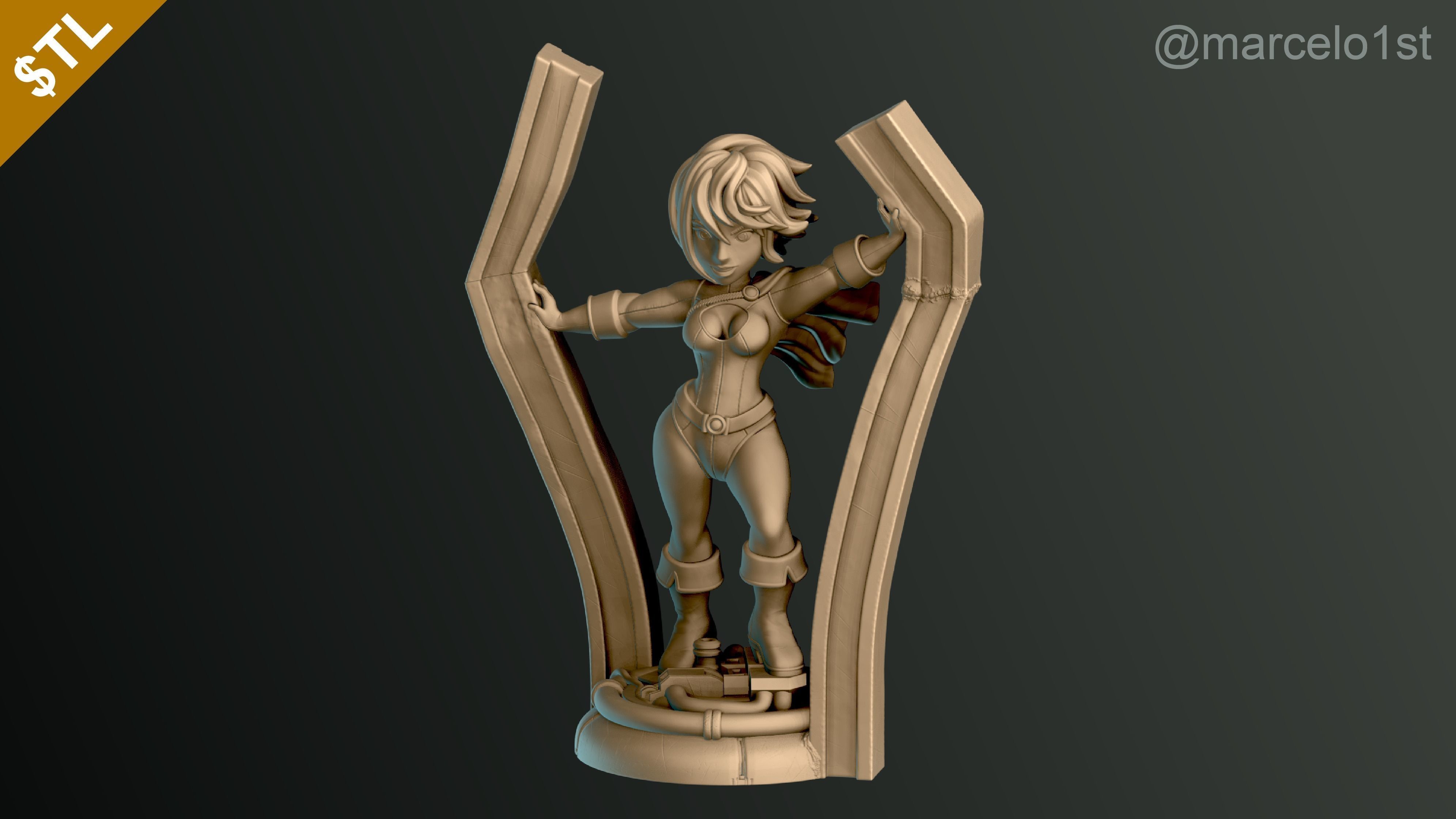 Power Girl - Kara Zor-El 3D print model_4