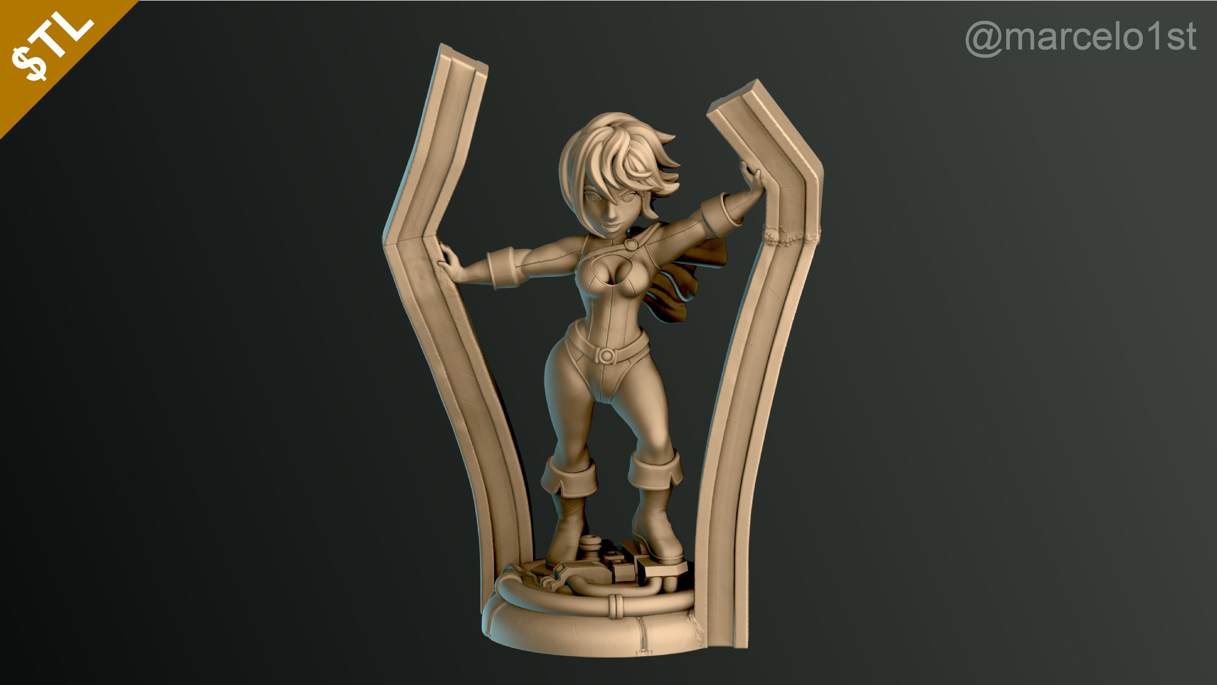 Power Girl - Kara Zor-El 3D print model_20