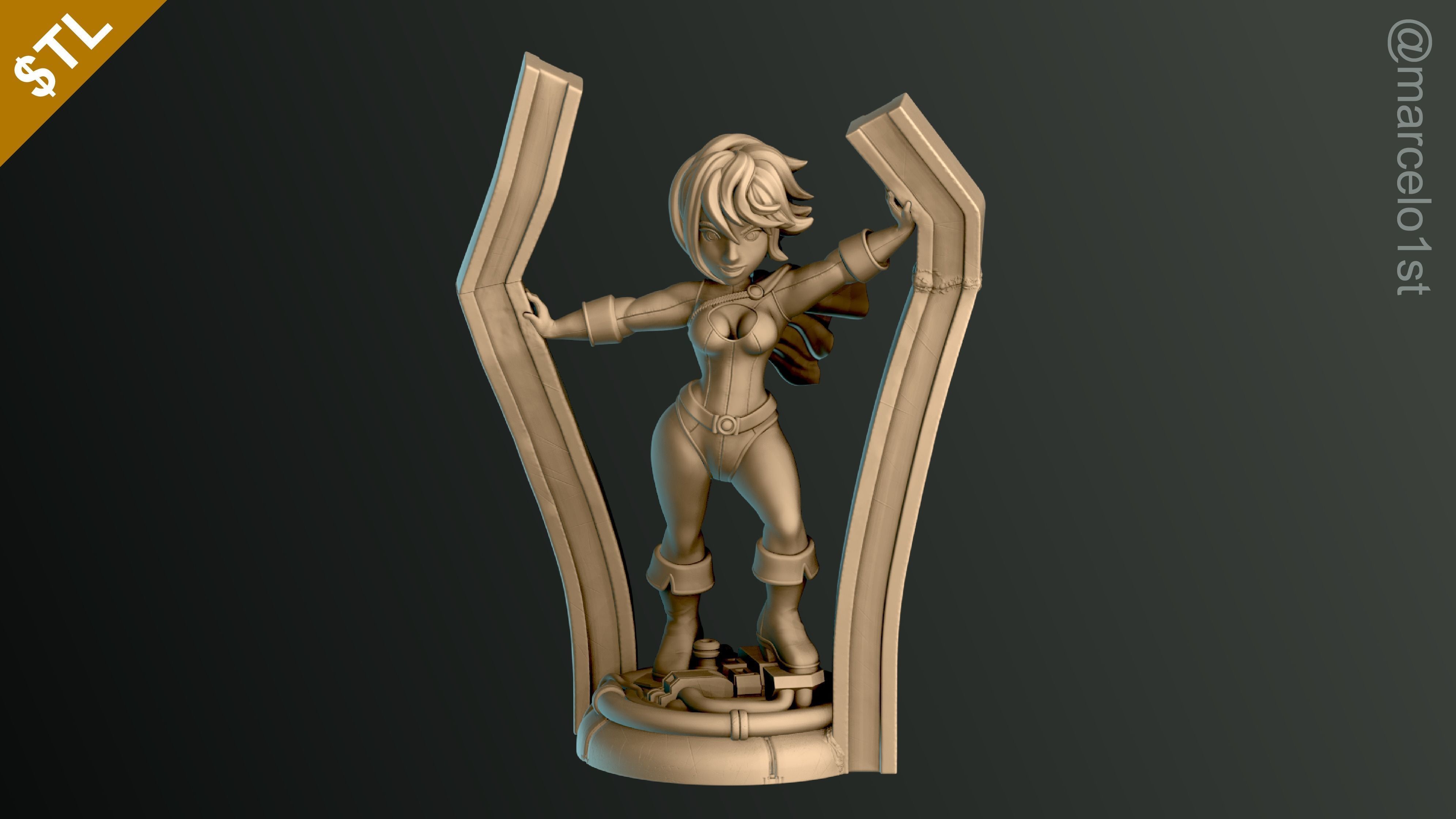 Power Girl - Kara Zor-El 3D print model_2