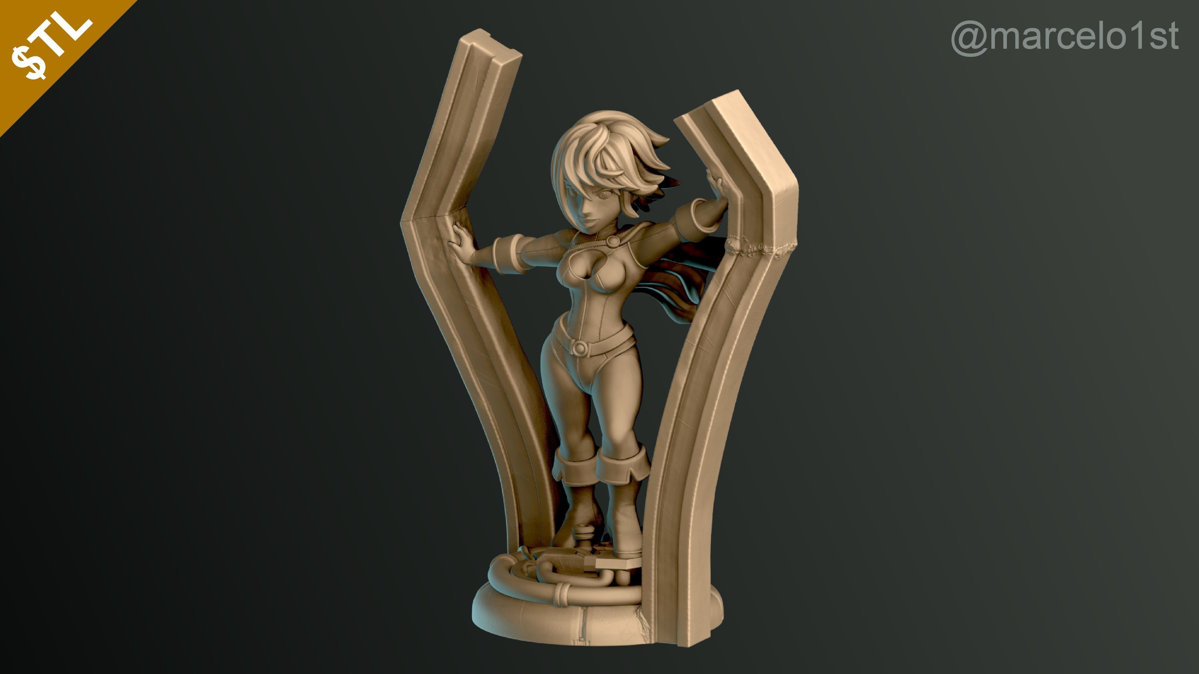 Power Girl - Kara Zor-El 3D print model_5