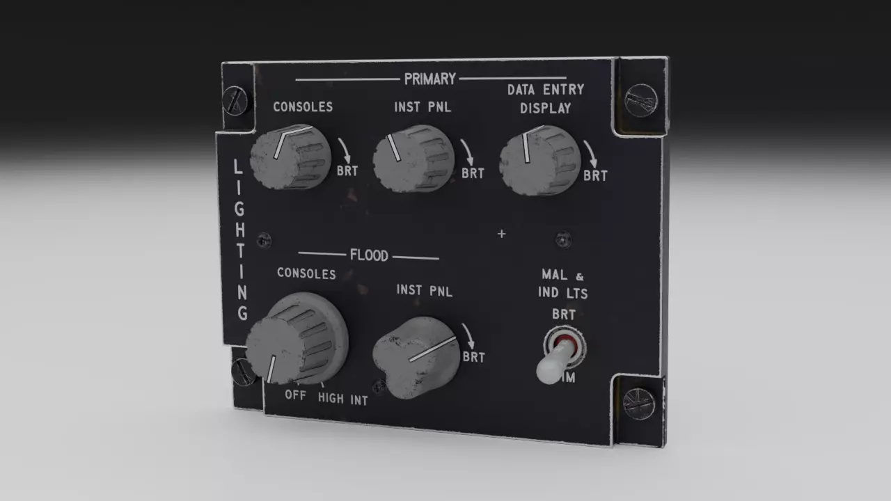 F16 LIGHTNING Panel 3D model_0