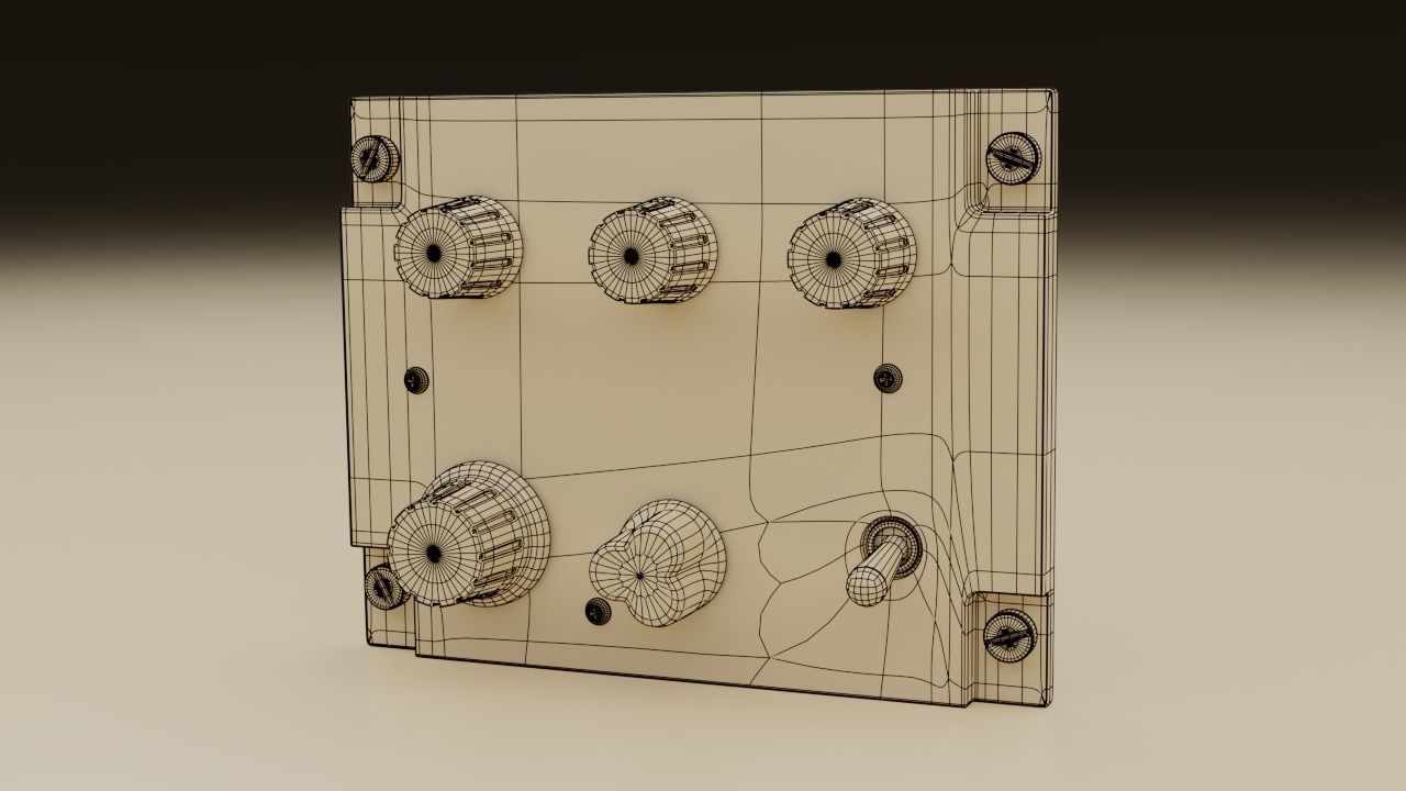F16 LIGHTNING Panel 3D model_3