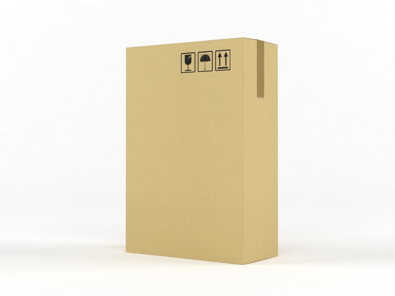 Cardboard Boxes 3D model_4