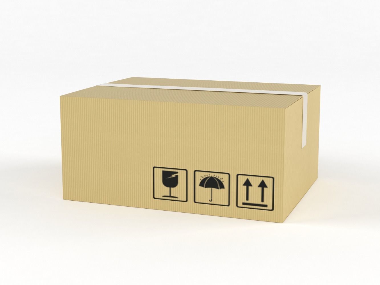 Cardboard Boxes 3D model_6