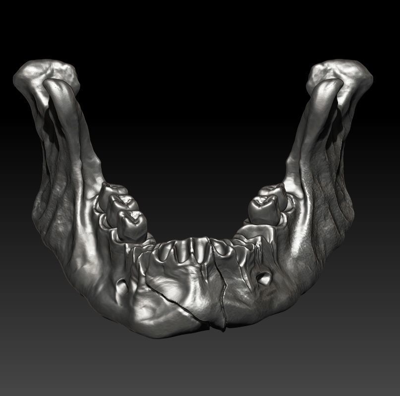 Jow Big Skull Pendant Rotten 3D print model_0