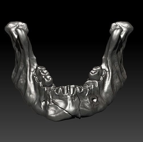 Jow Big Skull Pendant Rotten 3D print model