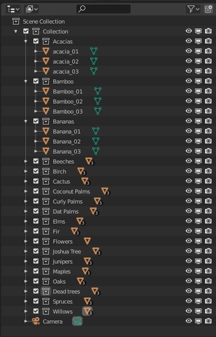 Ultimate Trees Pack Low-poly 3D model_14