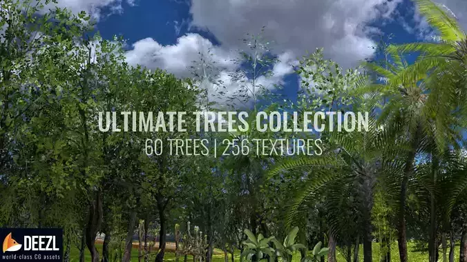Ultimate Trees Pack Low-poly 3D model