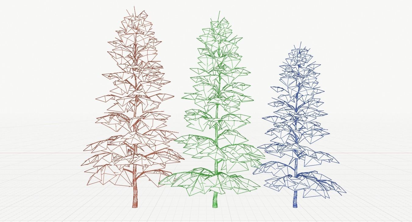 Ultimate Trees Pack Low-poly 3D model_9