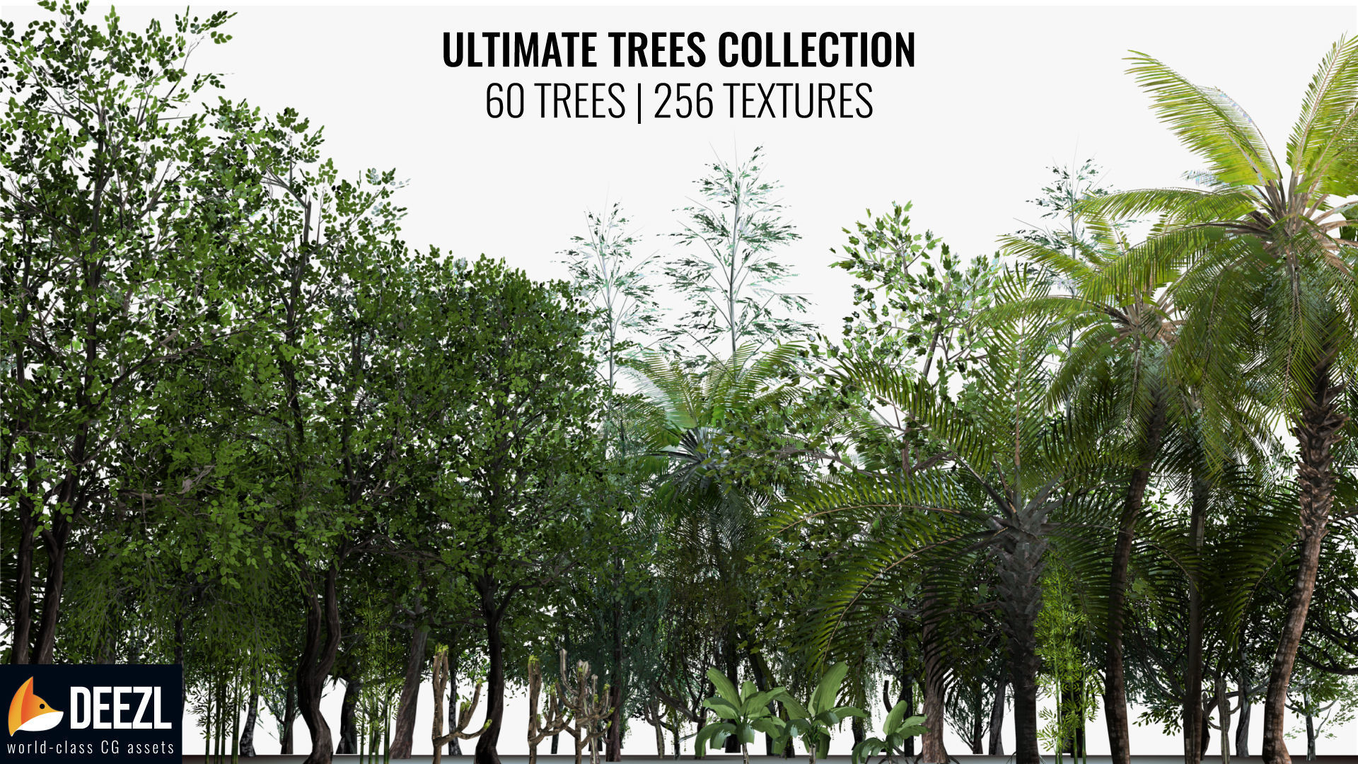 Ultimate Trees Pack Low-poly 3D model_2