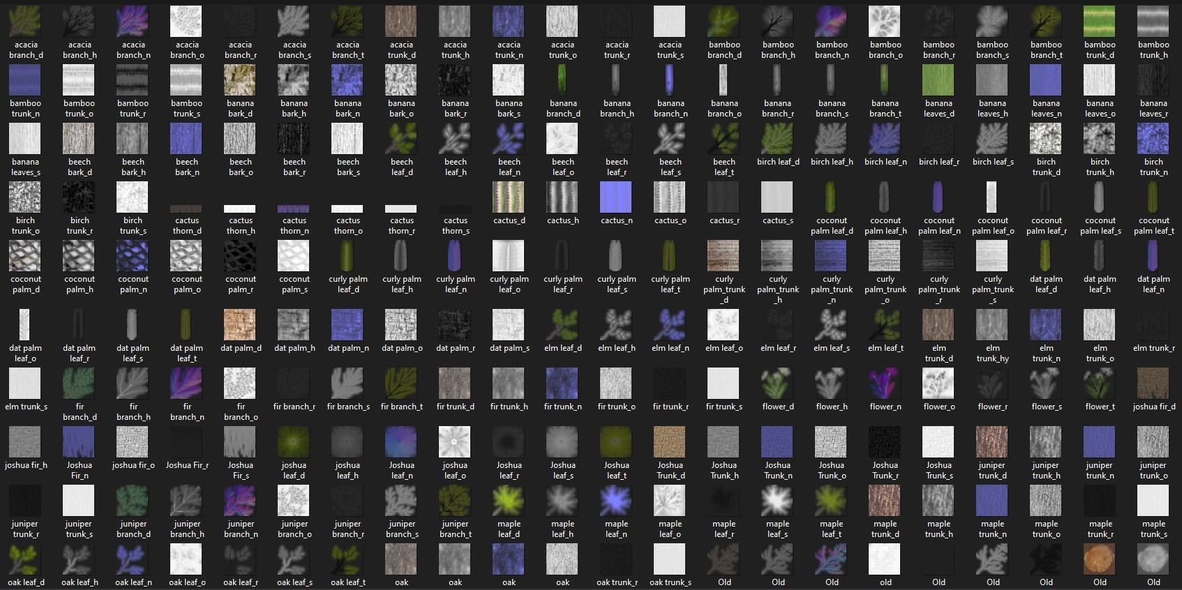 Ultimate Trees Pack Low-poly 3D model_7