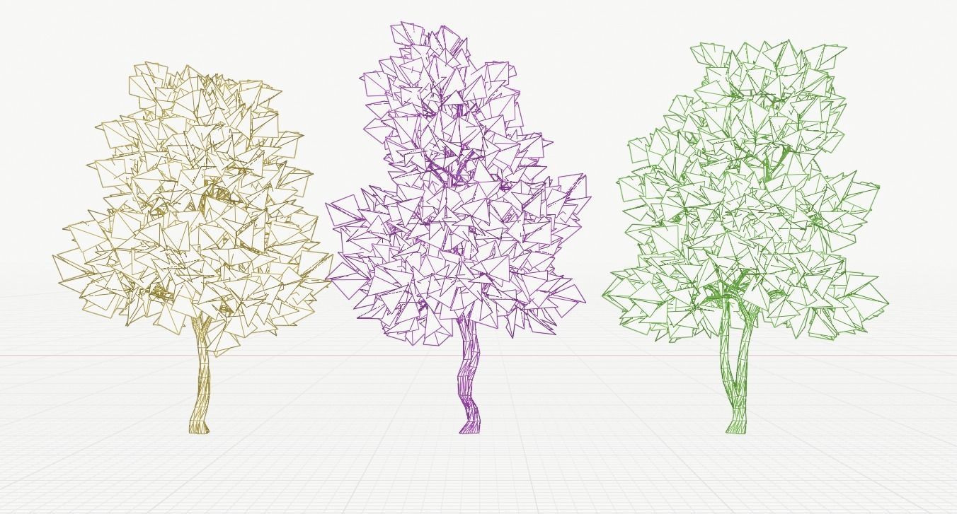 Ultimate Trees Pack Low-poly 3D model_11