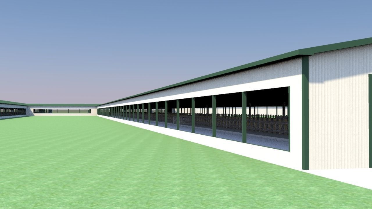 2000 Head Dairy farm 3D model_8