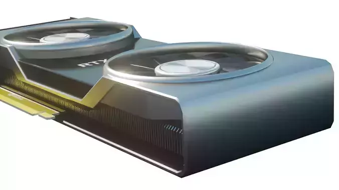 2080Ti Founders Edition 3D model