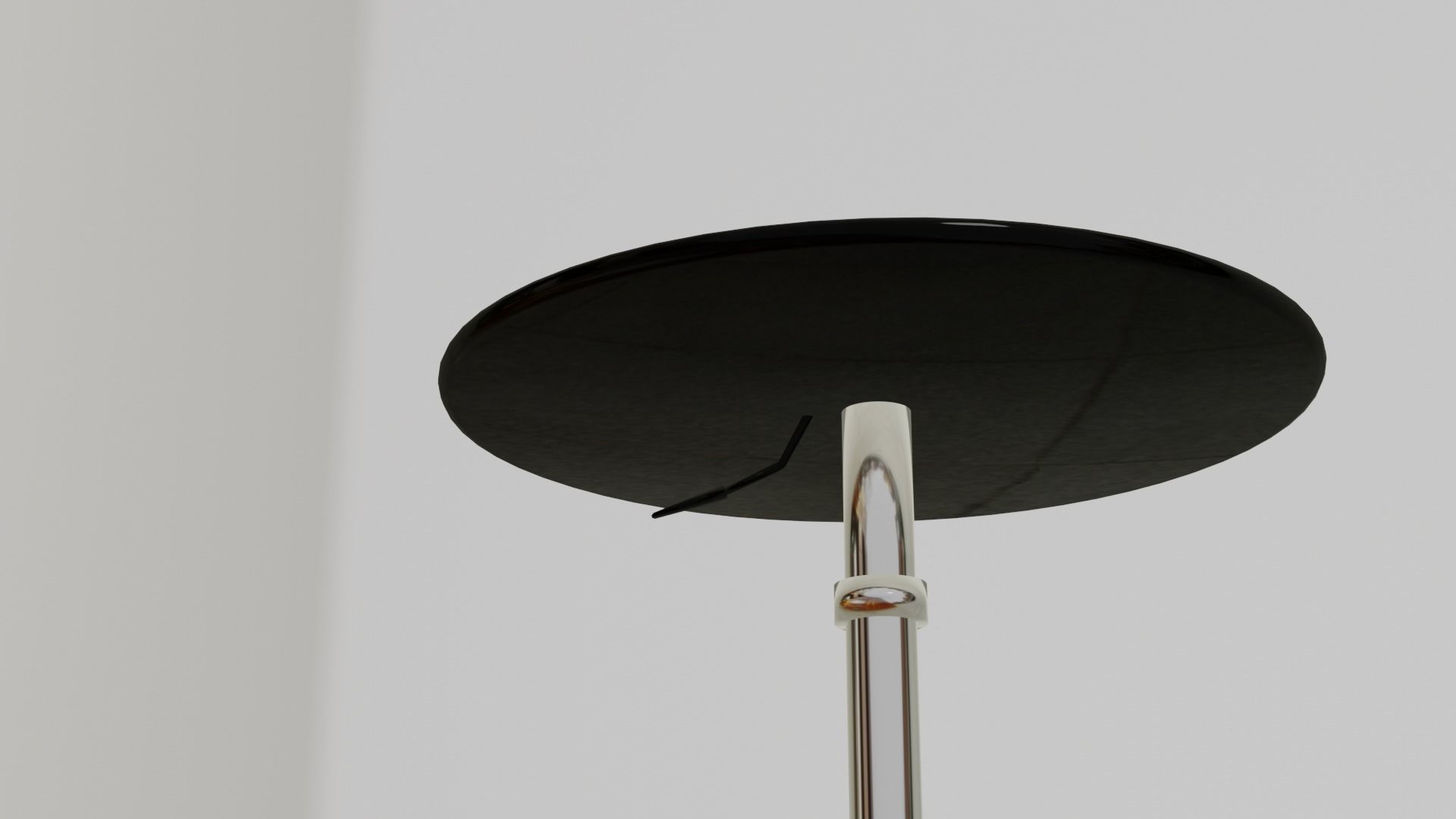 Black metal Bartable Bar Table 3D model_4