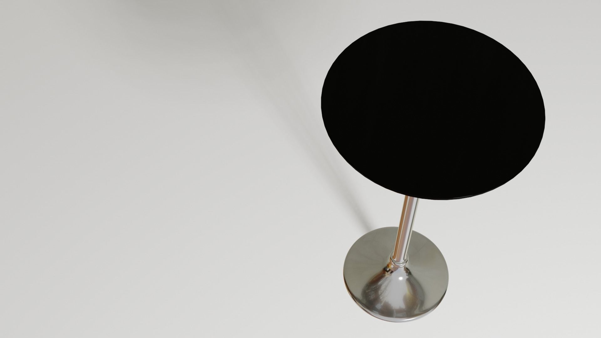 Black metal Bartable Bar Table 3D model_5