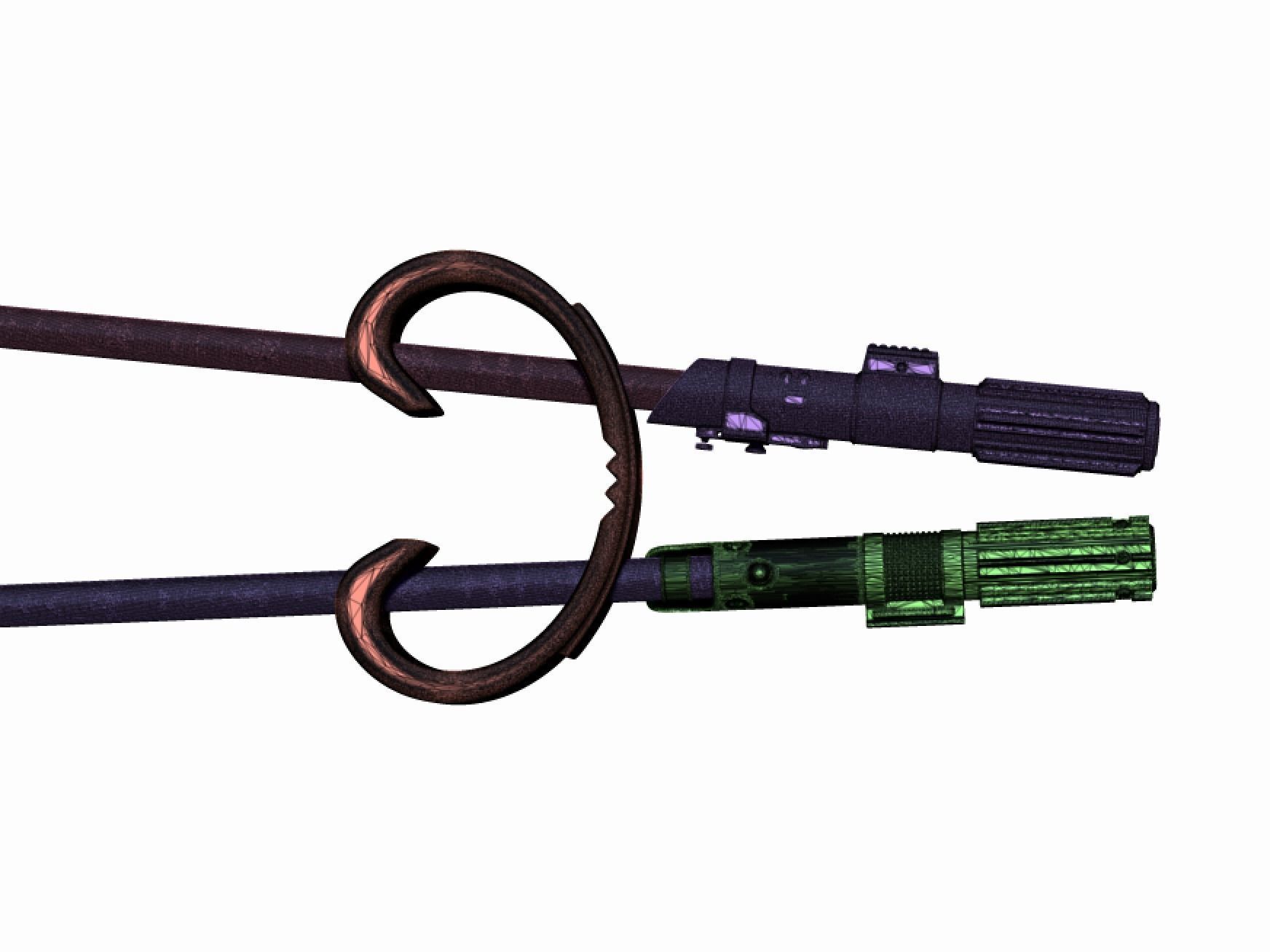 Lightsaber Chopsticks Starwars 3D print model_9