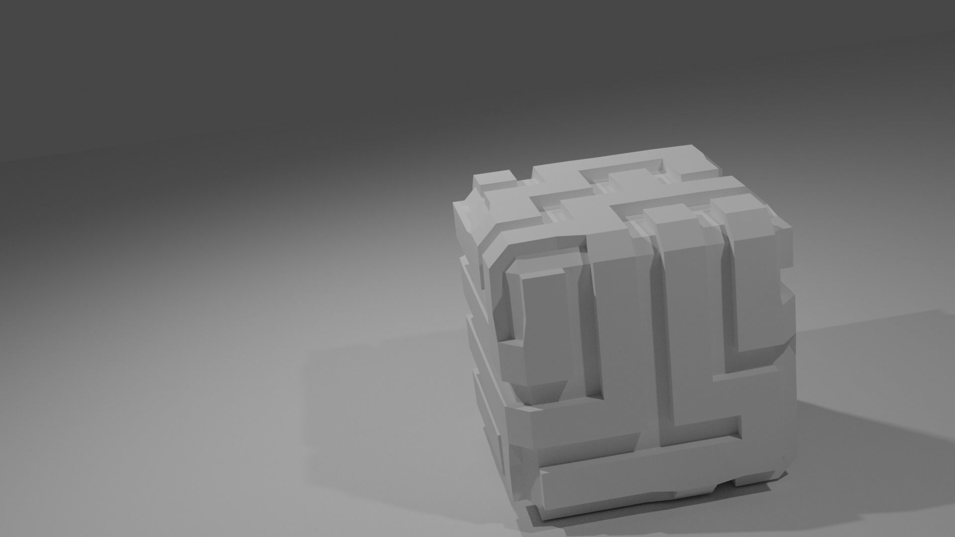 Mazed Cube 3D print model_3