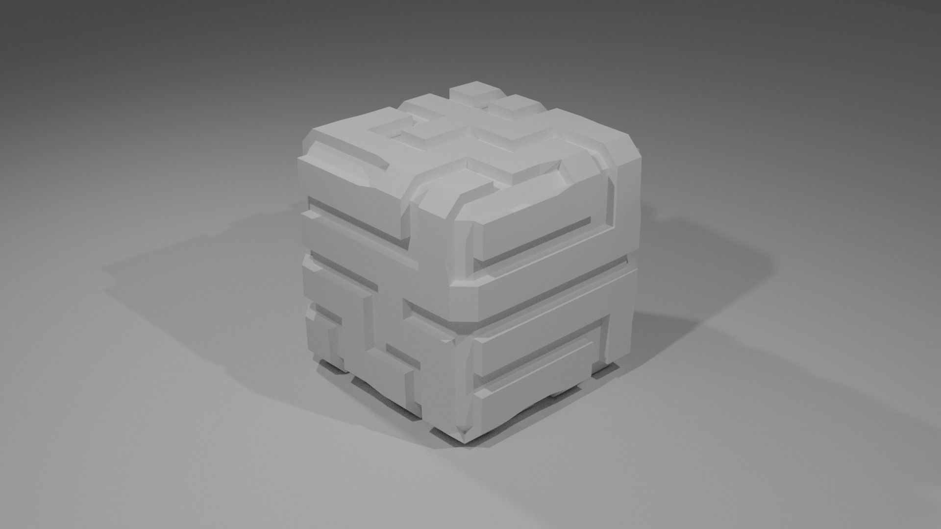 Mazed Cube 3D print model_4