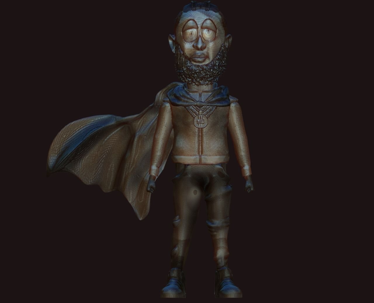 Action Figurine 3D Printable in Parts   3D print model_9