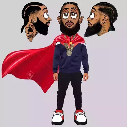 Action Figurine 3D Printable in Parts   3D print model