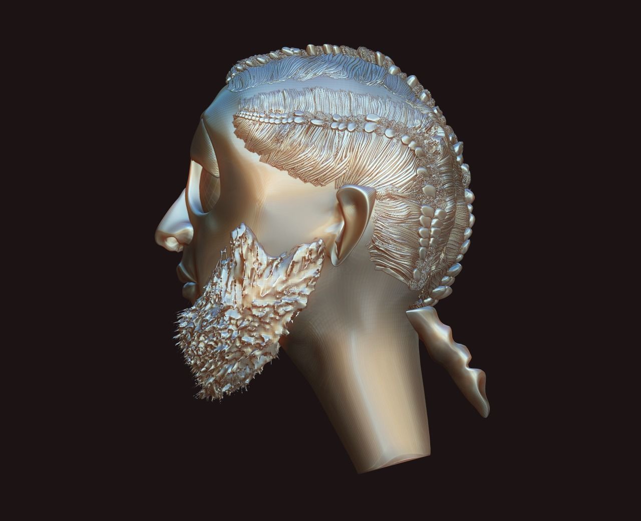 Action Figurine 3D Printable in Parts   3D print model_8