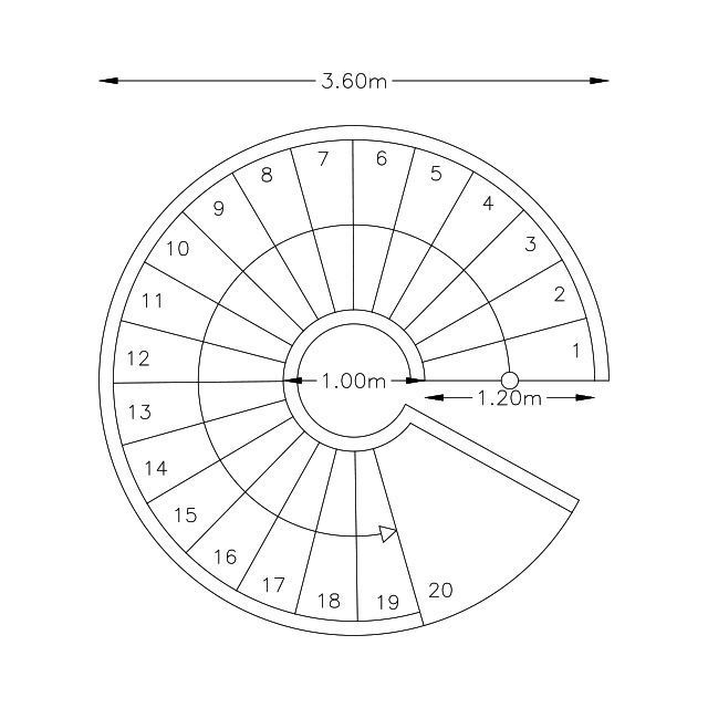 Spiral staircase 02 3D model_4