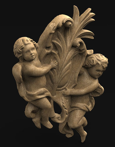 Angels Relief 3D Model 3D model