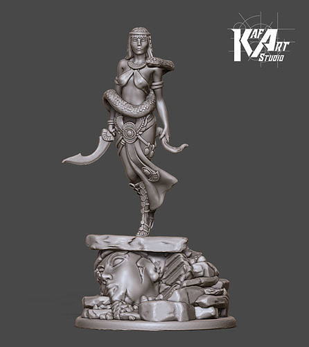 Priestess of set - Nefret V2 - 35mm scale 3D print model