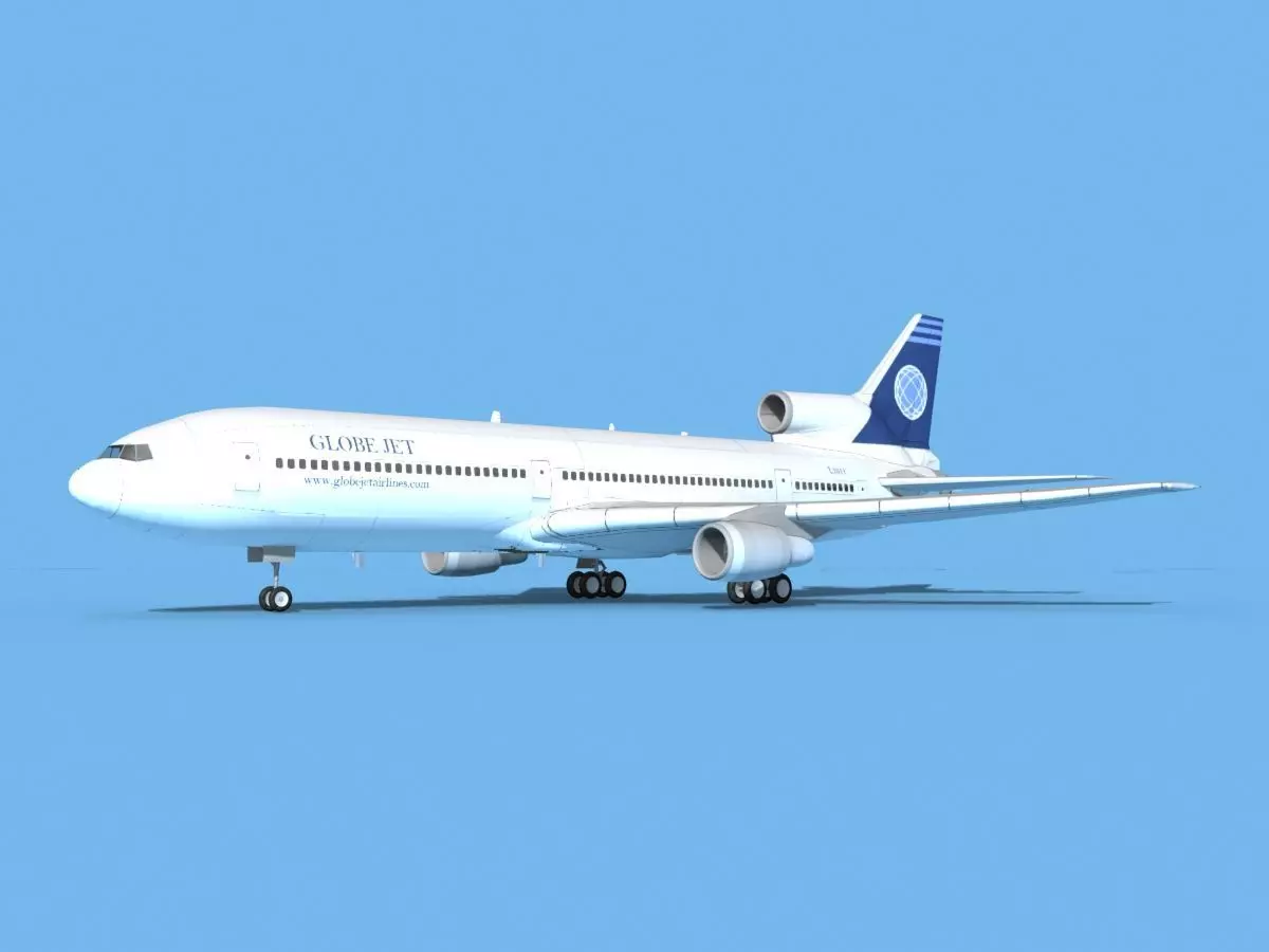 Lockheed L-1011 TriStar GlobeJet 3D model