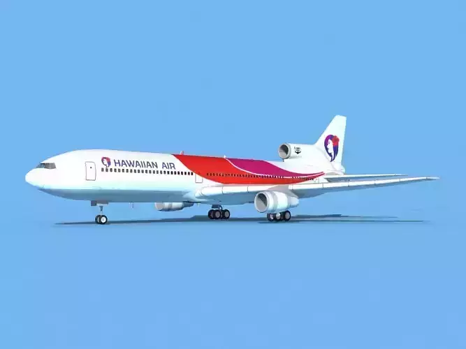 Lockheed L-1011 Hawaiian Airlines 3D model