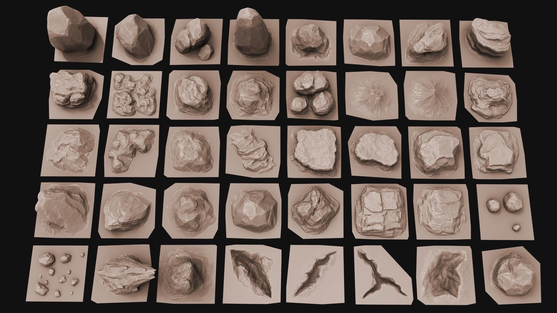 Ultimate Rock Pack Volume 1 3D model_1