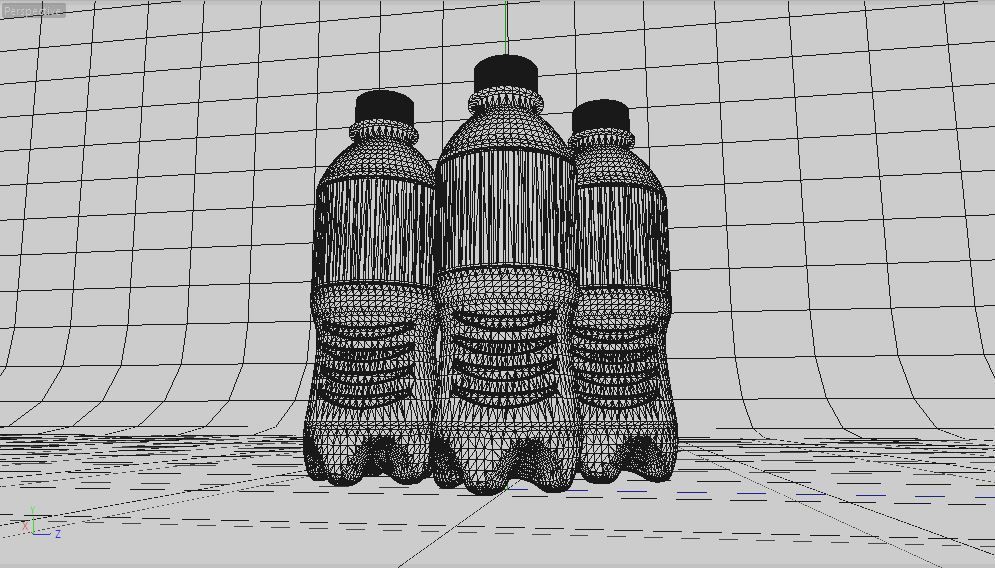 3D Bottle Adrenaline Water model Low-poly 3D model_2