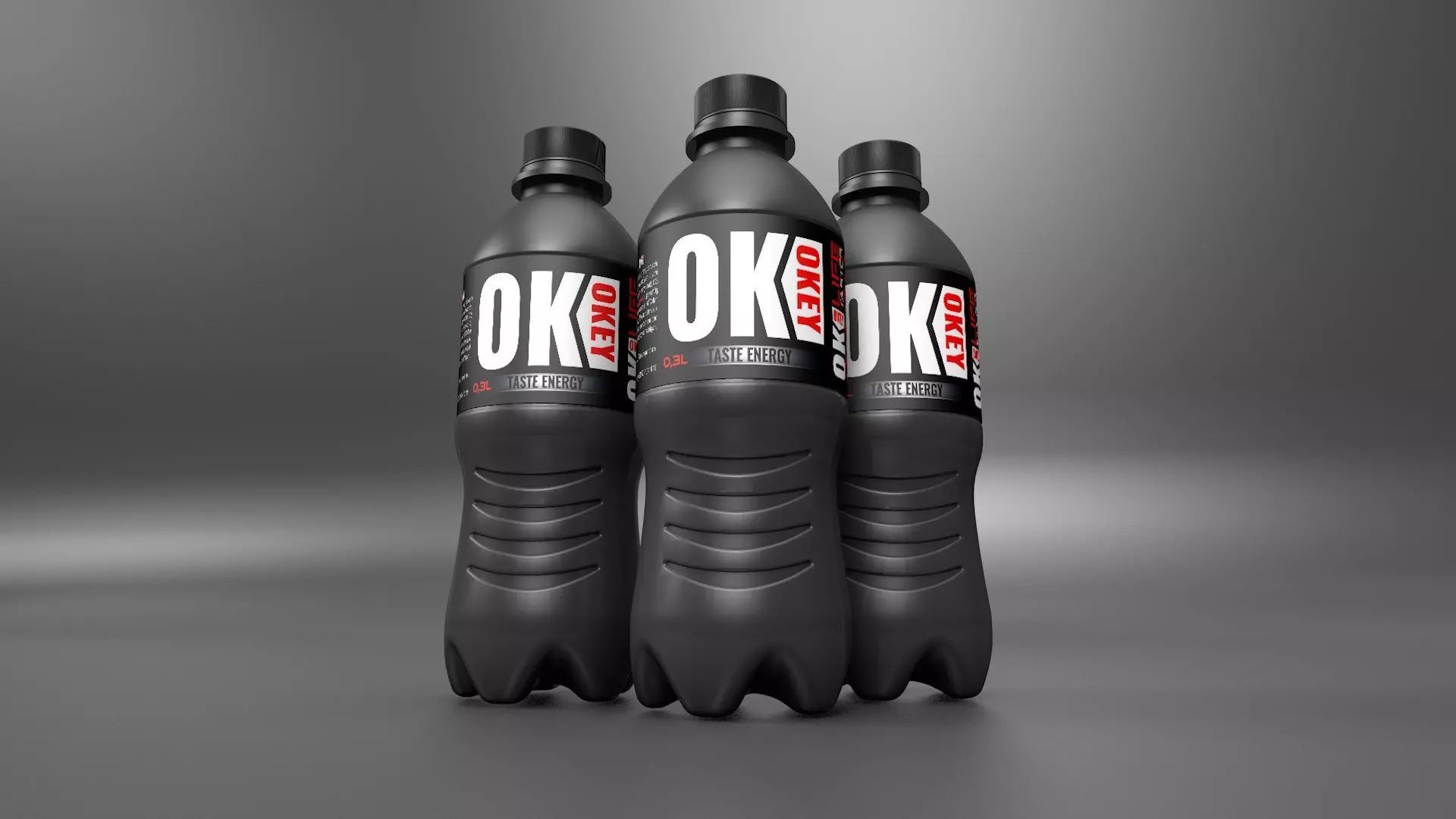 3D Bottle Adrenaline Water model Low-poly 3D model_0