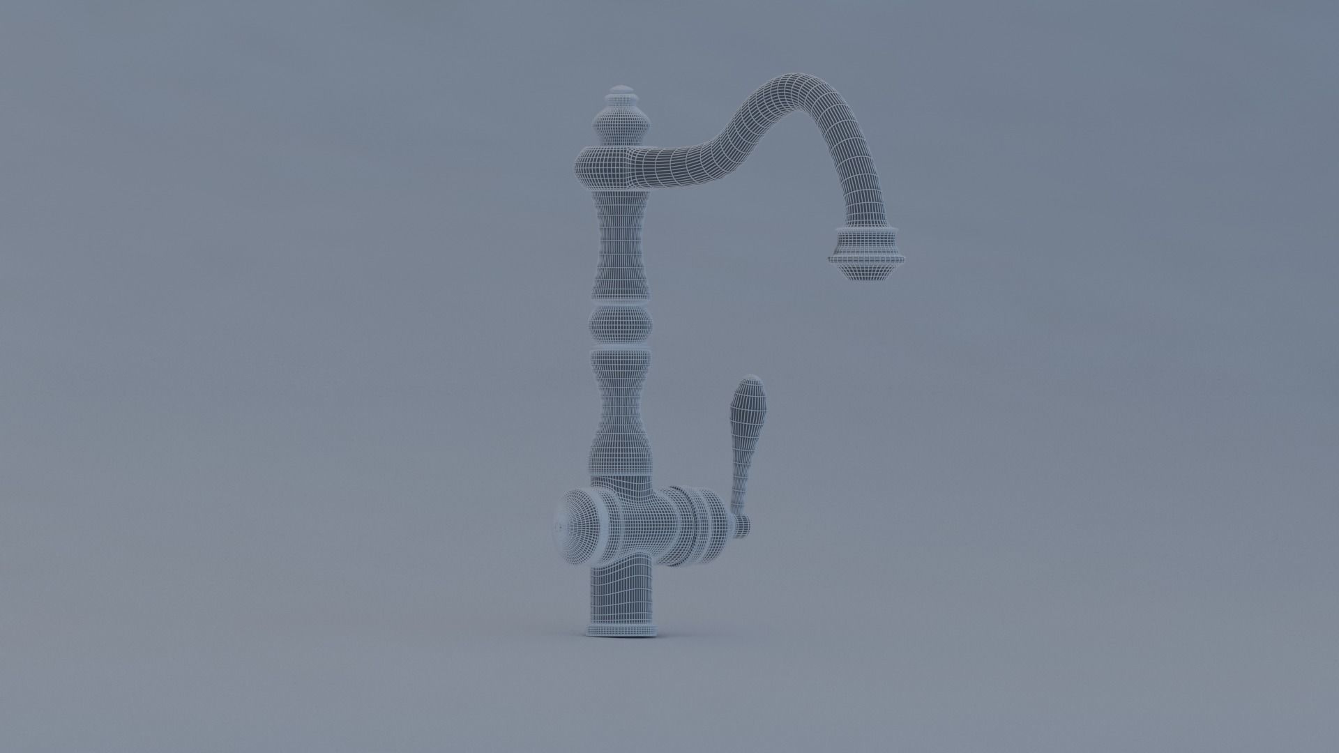 Classic Fauset 3D model_2